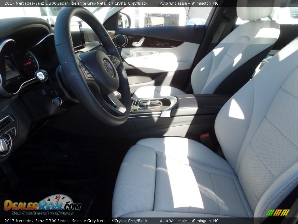 2017 Mercedes-Benz C 300 Sedan Selenite Grey Metallic / Crystal Grey/Black Photo #11