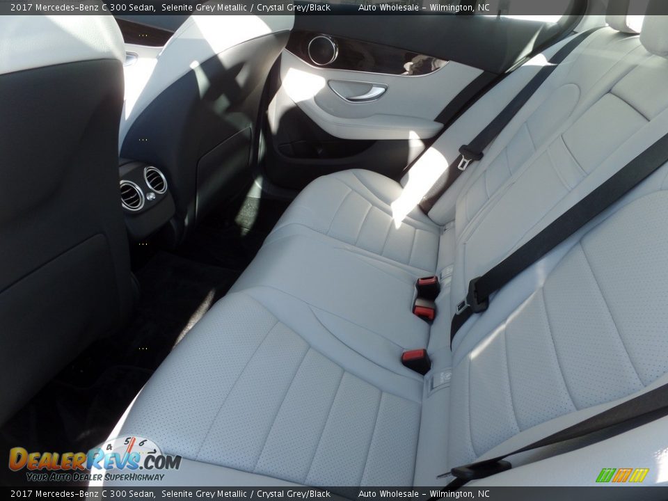 2017 Mercedes-Benz C 300 Sedan Selenite Grey Metallic / Crystal Grey/Black Photo #12