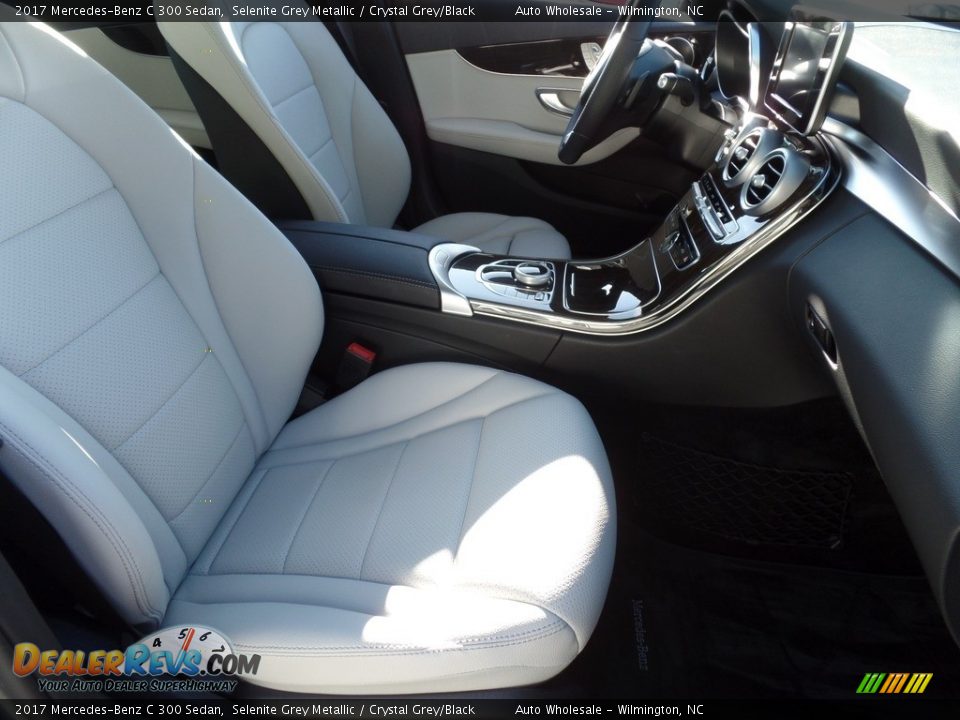 2017 Mercedes-Benz C 300 Sedan Selenite Grey Metallic / Crystal Grey/Black Photo #13