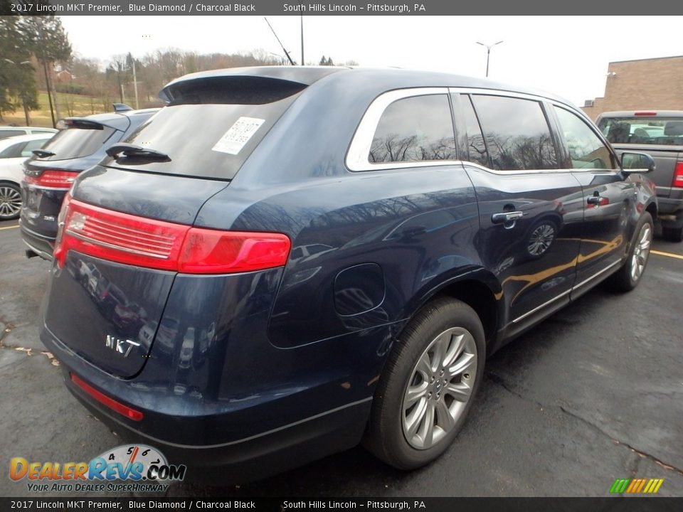 2017 Lincoln MKT Premier Blue Diamond / Charcoal Black Photo #4