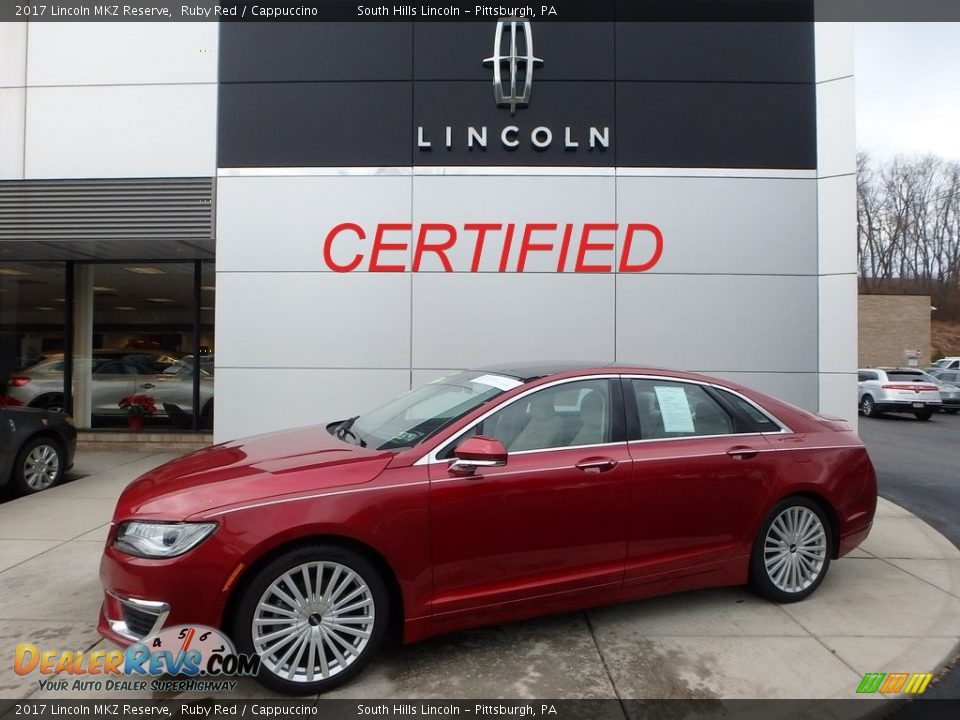 2017 Lincoln MKZ Reserve Ruby Red / Cappuccino Photo #1