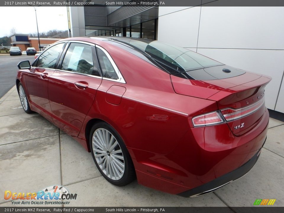 2017 Lincoln MKZ Reserve Ruby Red / Cappuccino Photo #3