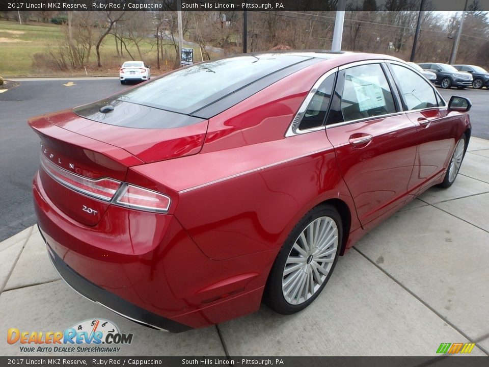 2017 Lincoln MKZ Reserve Ruby Red / Cappuccino Photo #5