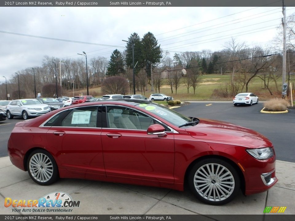 2017 Lincoln MKZ Reserve Ruby Red / Cappuccino Photo #6
