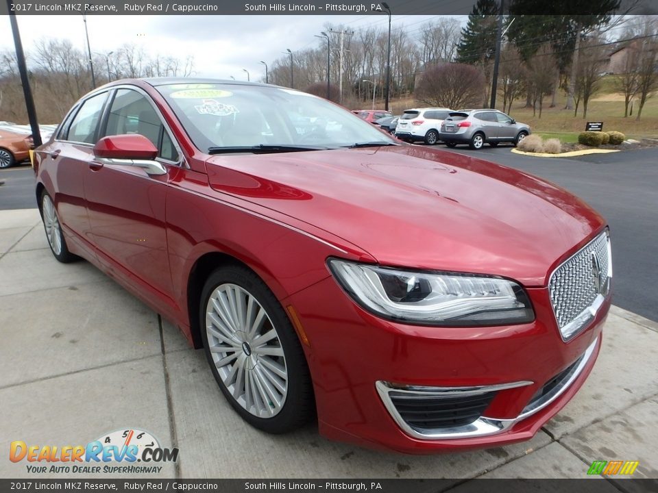 2017 Lincoln MKZ Reserve Ruby Red / Cappuccino Photo #7