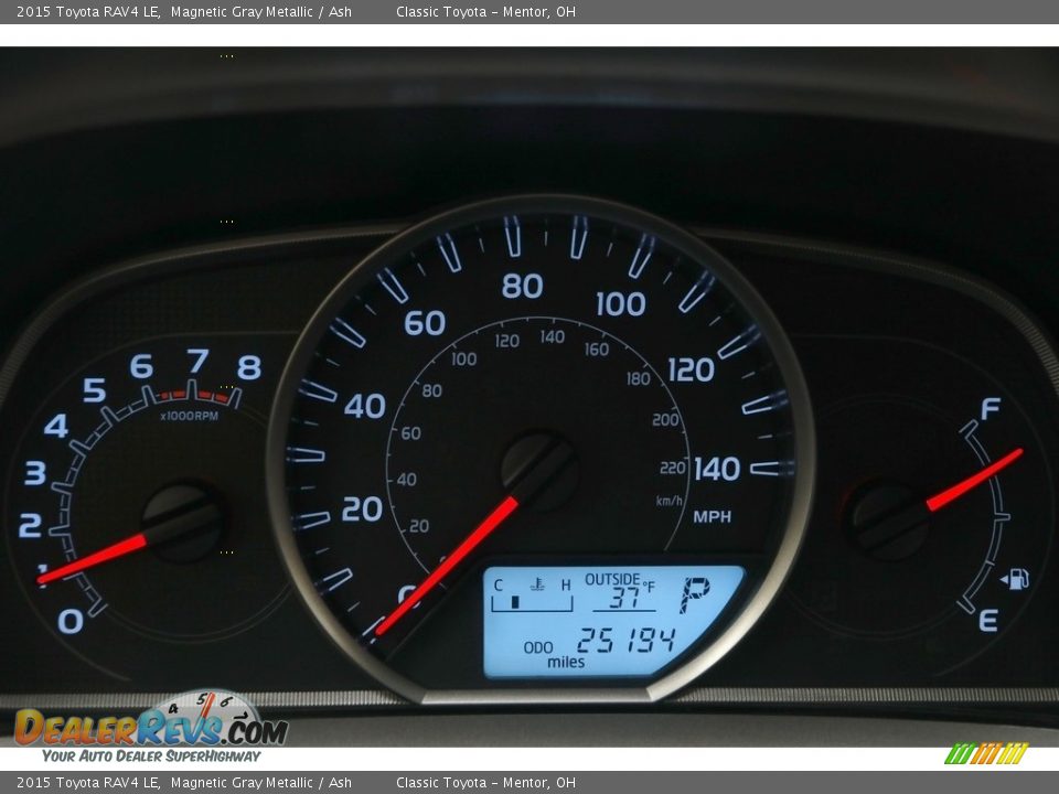 2015 Toyota RAV4 LE Magnetic Gray Metallic / Ash Photo #7