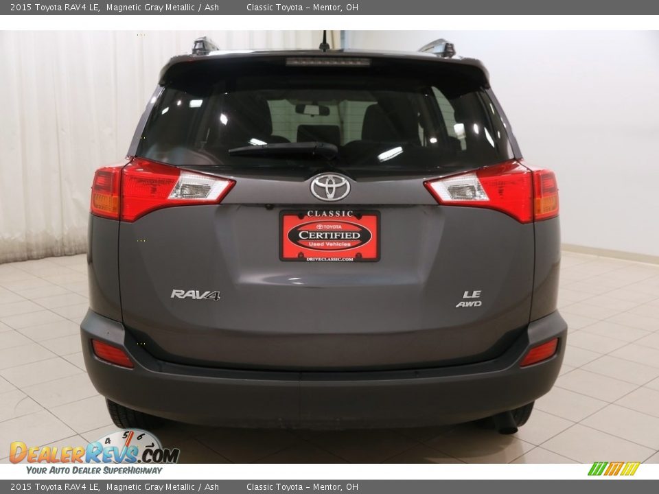 2015 Toyota RAV4 LE Magnetic Gray Metallic / Ash Photo #15