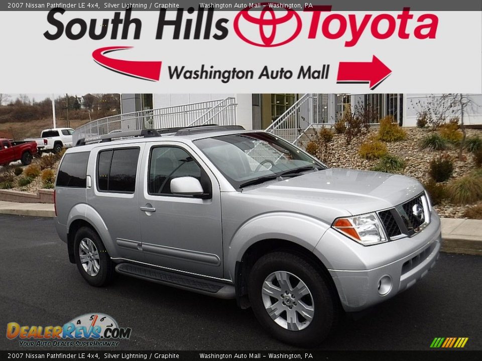 2007 Nissan Pathfinder LE 4x4 Silver Lightning / Graphite Photo #1
