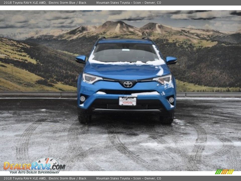 2018 Toyota RAV4 XLE AWD Electric Storm Blue / Black Photo #2
