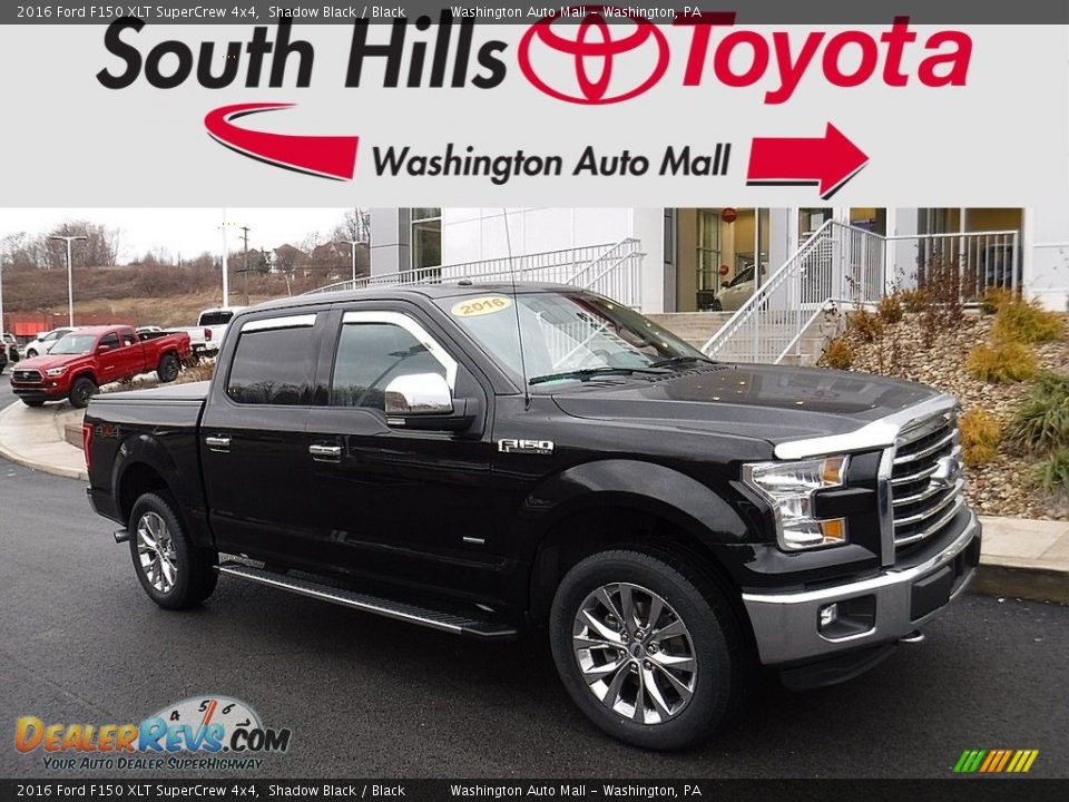 2016 Ford F150 XLT SuperCrew 4x4 Shadow Black / Black Photo #1