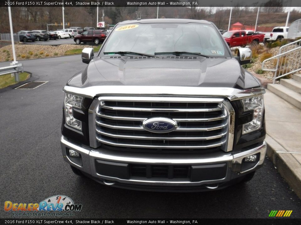 2016 Ford F150 XLT SuperCrew 4x4 Shadow Black / Black Photo #8