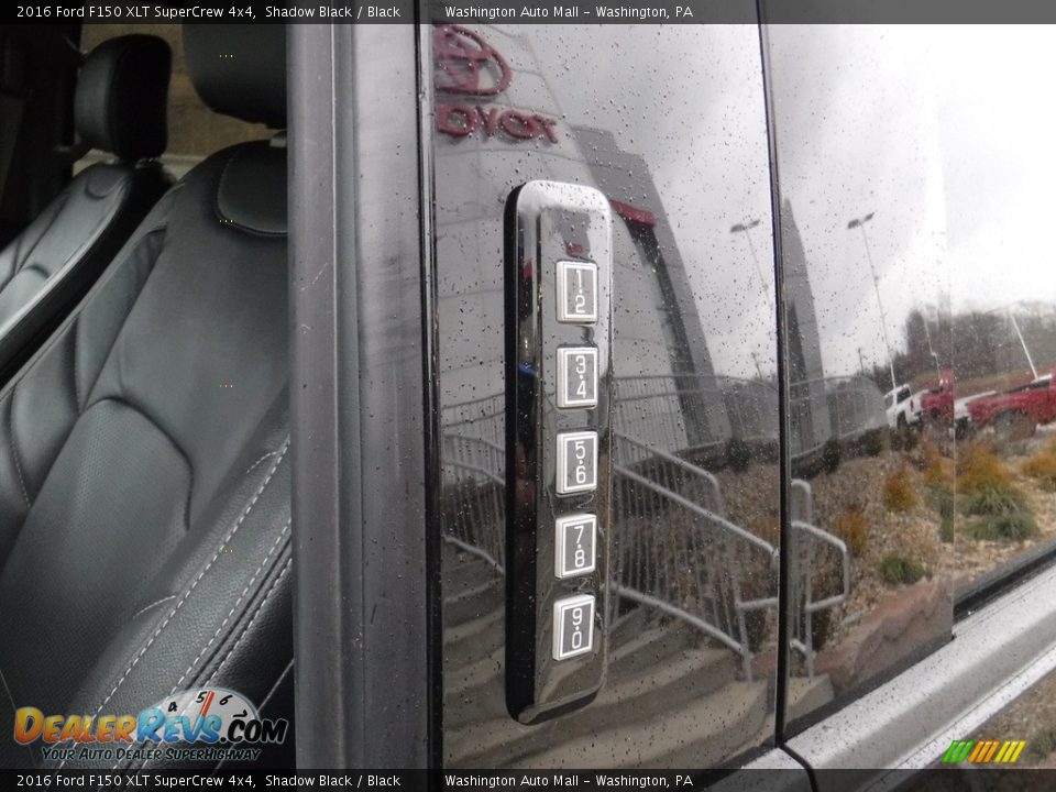 2016 Ford F150 XLT SuperCrew 4x4 Shadow Black / Black Photo #12