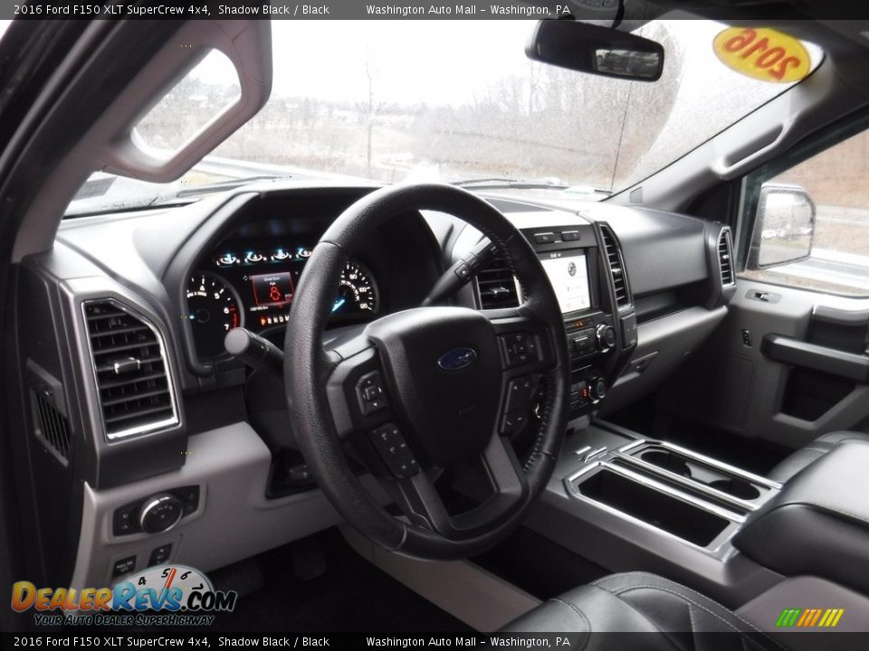 2016 Ford F150 XLT SuperCrew 4x4 Shadow Black / Black Photo #15