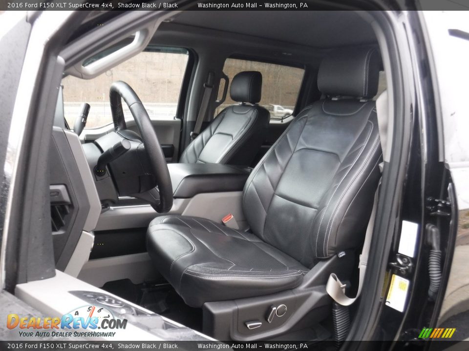 2016 Ford F150 XLT SuperCrew 4x4 Shadow Black / Black Photo #16