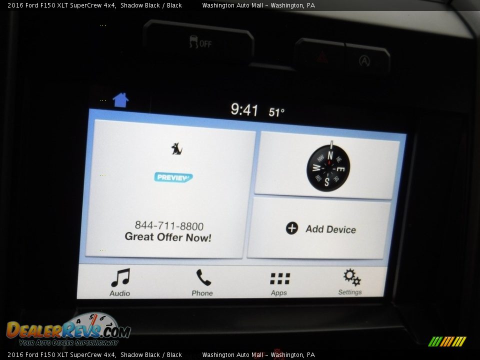 2016 Ford F150 XLT SuperCrew 4x4 Shadow Black / Black Photo #22