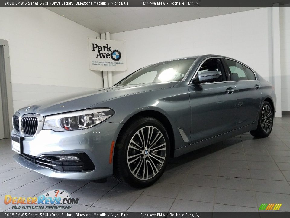 2018 BMW 5 Series 530i xDrive Sedan Bluestone Metallic / Night Blue Photo #1