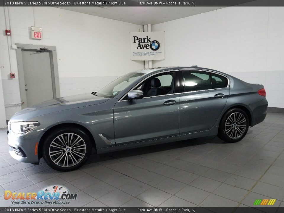 2018 BMW 5 Series 530i xDrive Sedan Bluestone Metallic / Night Blue Photo #5