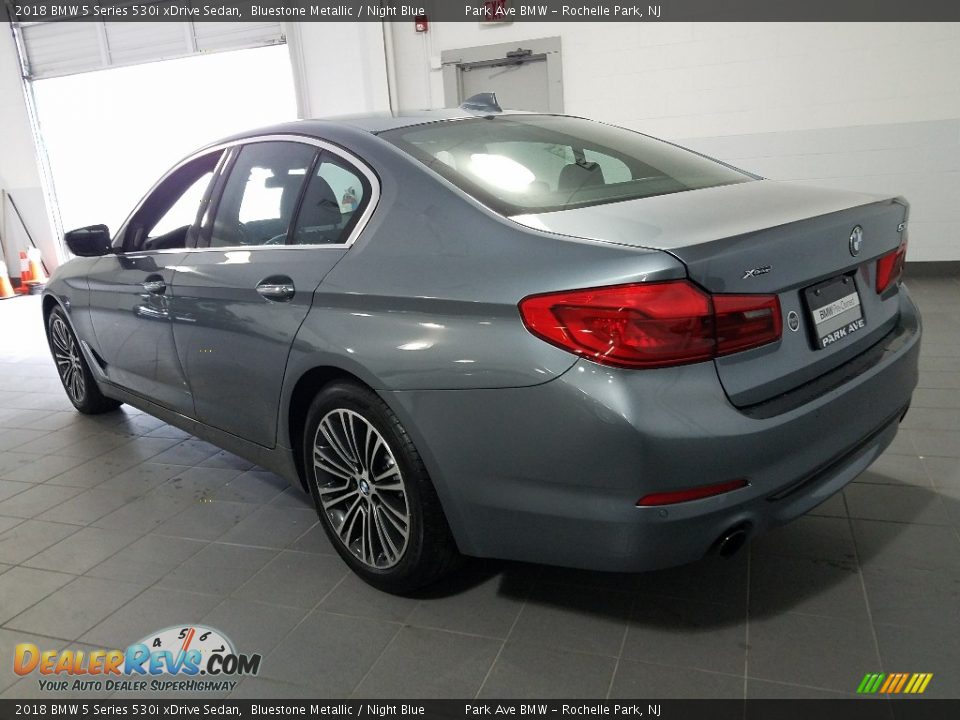 2018 BMW 5 Series 530i xDrive Sedan Bluestone Metallic / Night Blue Photo #6