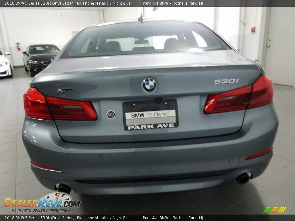 2018 BMW 5 Series 530i xDrive Sedan Bluestone Metallic / Night Blue Photo #7
