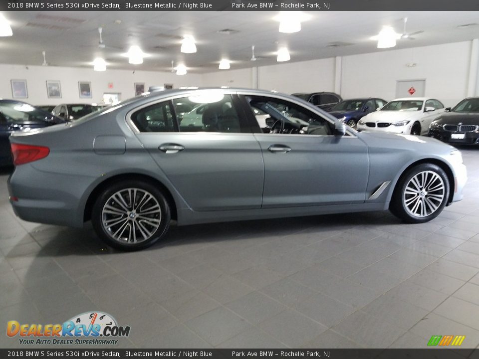 2018 BMW 5 Series 530i xDrive Sedan Bluestone Metallic / Night Blue Photo #8