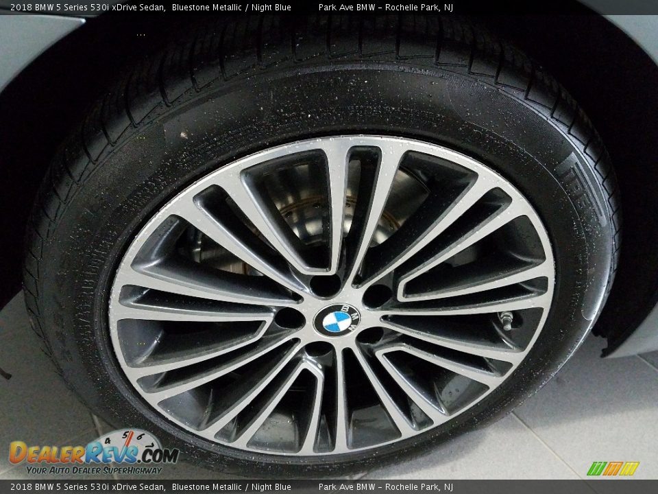 2018 BMW 5 Series 530i xDrive Sedan Bluestone Metallic / Night Blue Photo #9