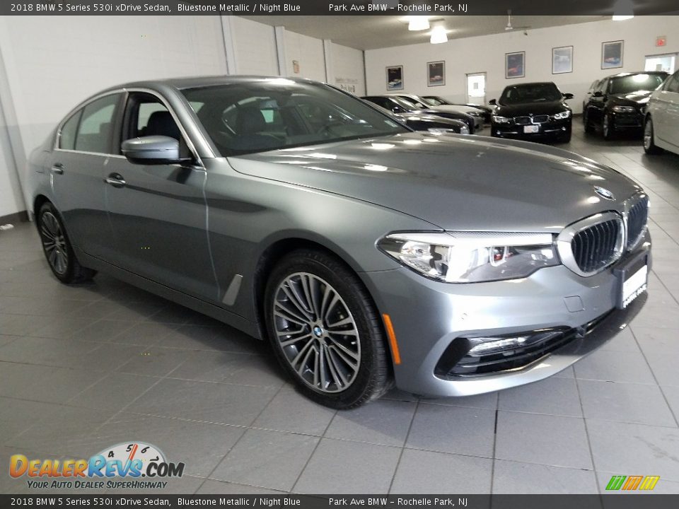 2018 BMW 5 Series 530i xDrive Sedan Bluestone Metallic / Night Blue Photo #10