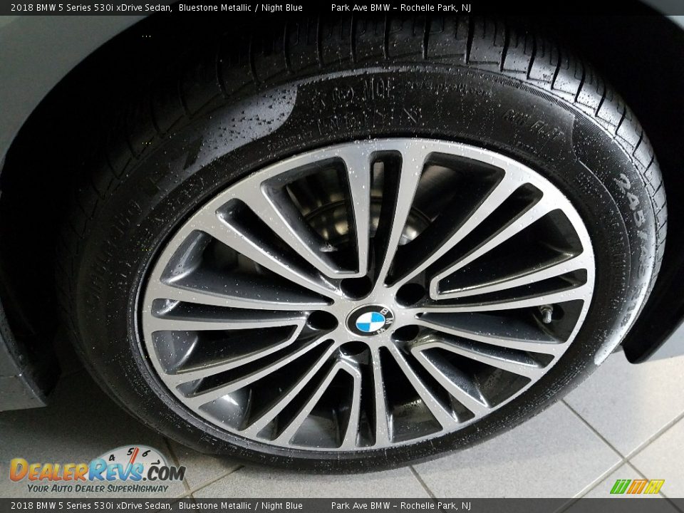 2018 BMW 5 Series 530i xDrive Sedan Bluestone Metallic / Night Blue Photo #11