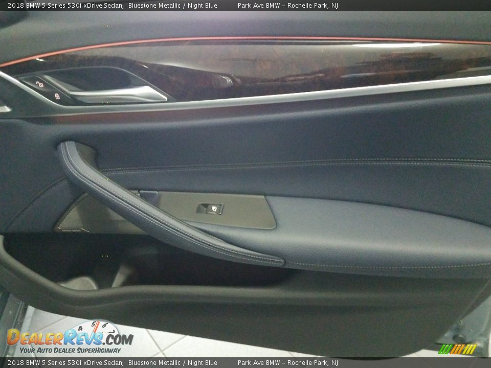 2018 BMW 5 Series 530i xDrive Sedan Bluestone Metallic / Night Blue Photo #12
