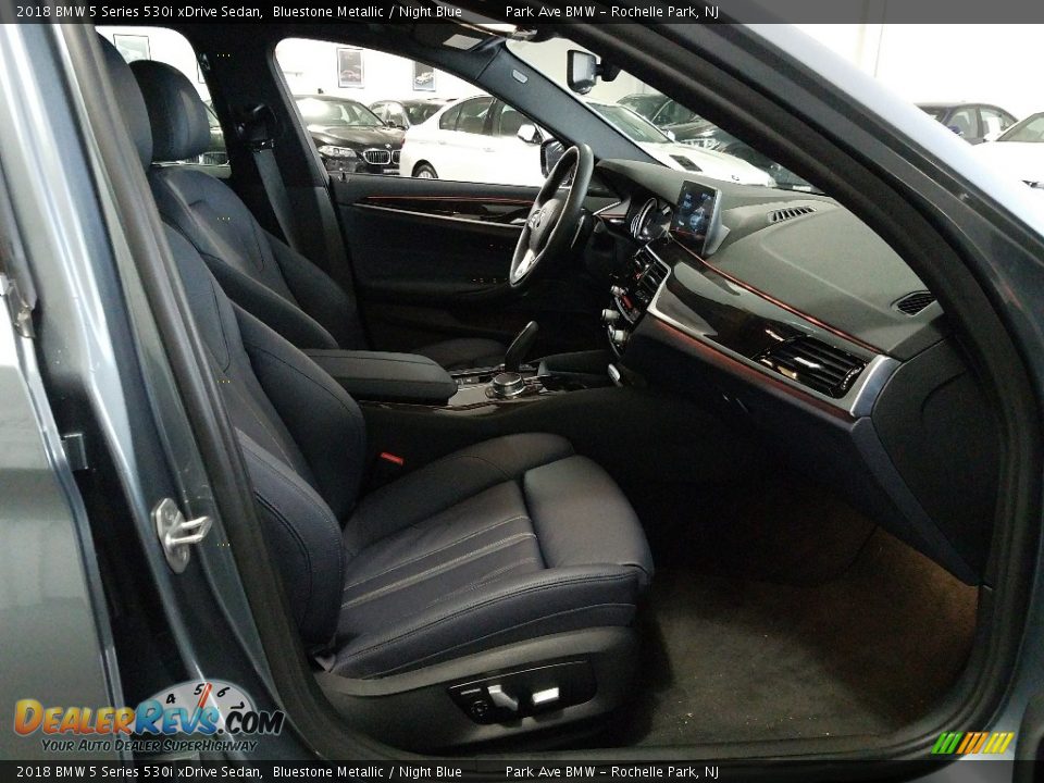 2018 BMW 5 Series 530i xDrive Sedan Bluestone Metallic / Night Blue Photo #14