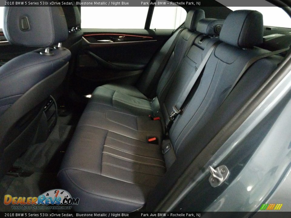 2018 BMW 5 Series 530i xDrive Sedan Bluestone Metallic / Night Blue Photo #17