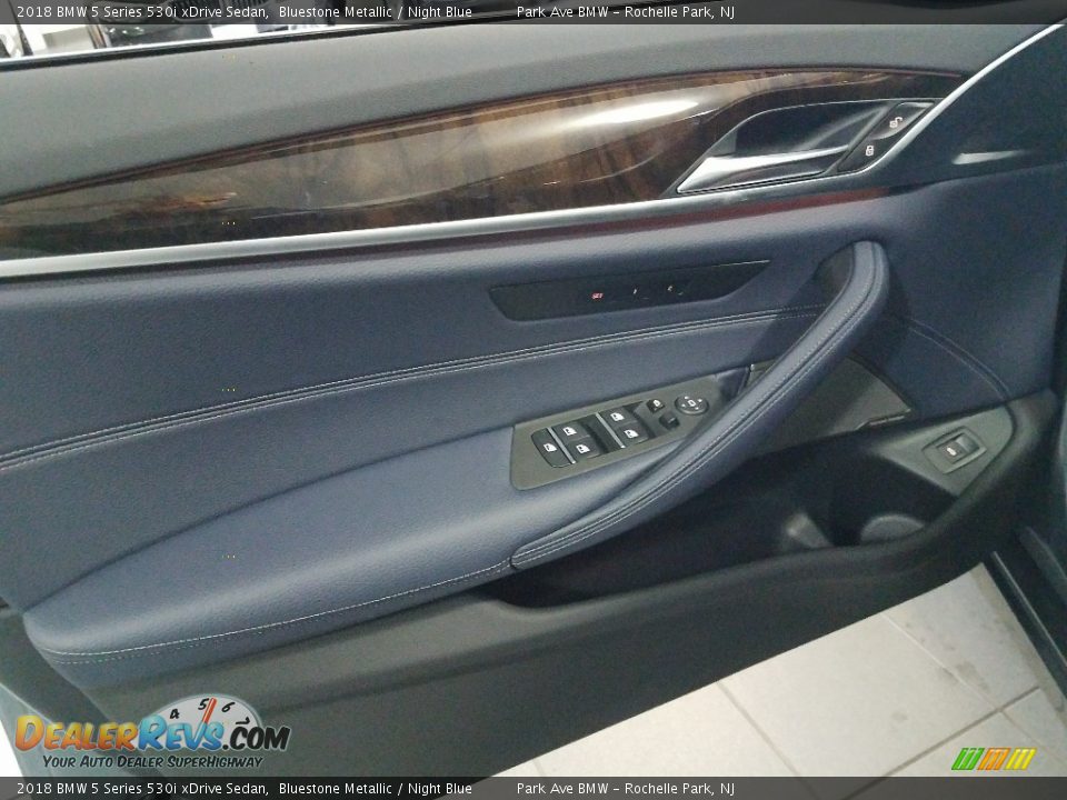 2018 BMW 5 Series 530i xDrive Sedan Bluestone Metallic / Night Blue Photo #20