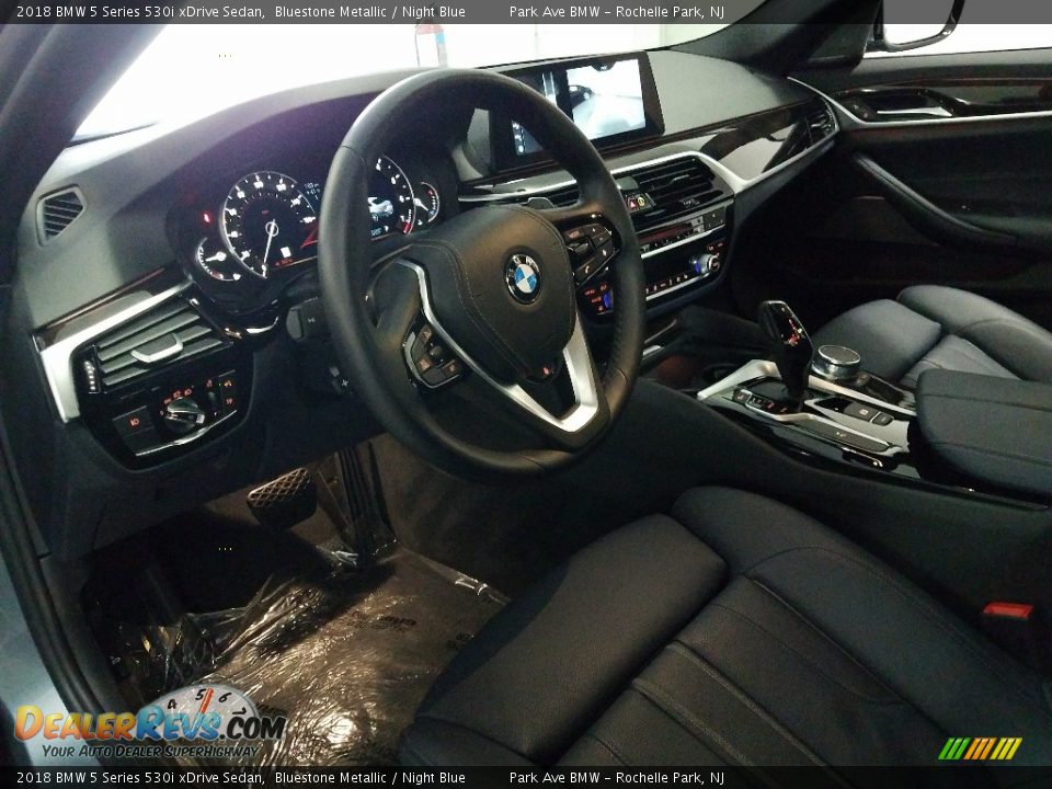 2018 BMW 5 Series 530i xDrive Sedan Bluestone Metallic / Night Blue Photo #21