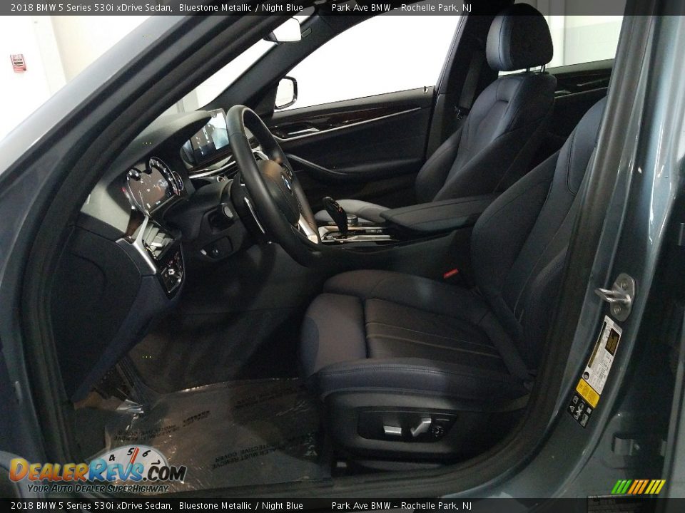 2018 BMW 5 Series 530i xDrive Sedan Bluestone Metallic / Night Blue Photo #22