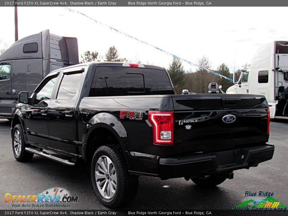 2017 Ford F150 XL SuperCrew 4x4 Shadow Black / Earth Gray Photo #3