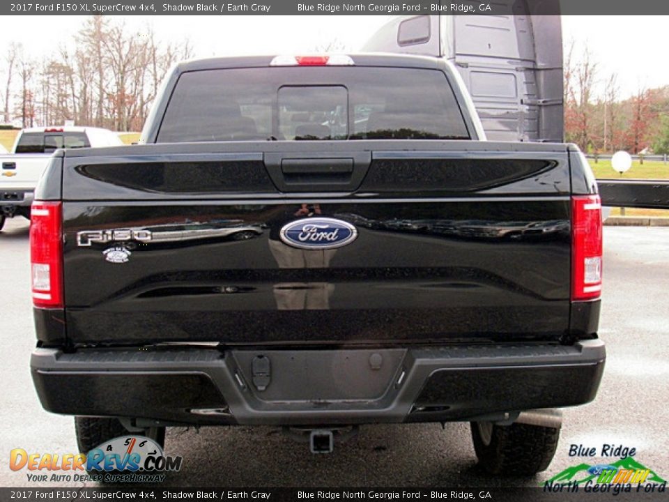 2017 Ford F150 XL SuperCrew 4x4 Shadow Black / Earth Gray Photo #4