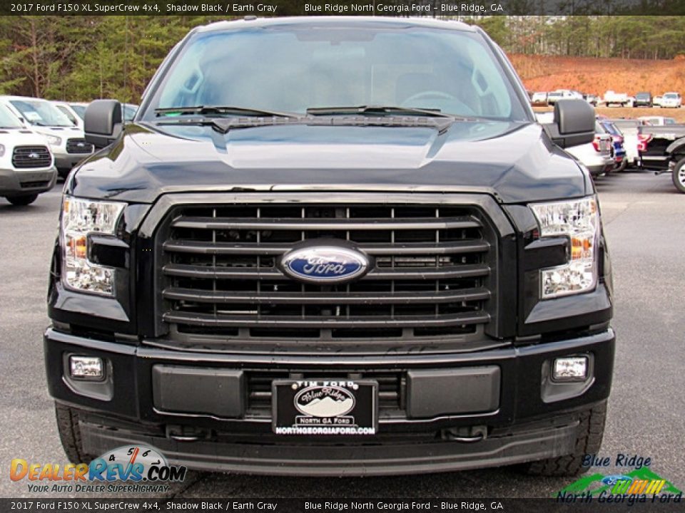2017 Ford F150 XL SuperCrew 4x4 Shadow Black / Earth Gray Photo #8