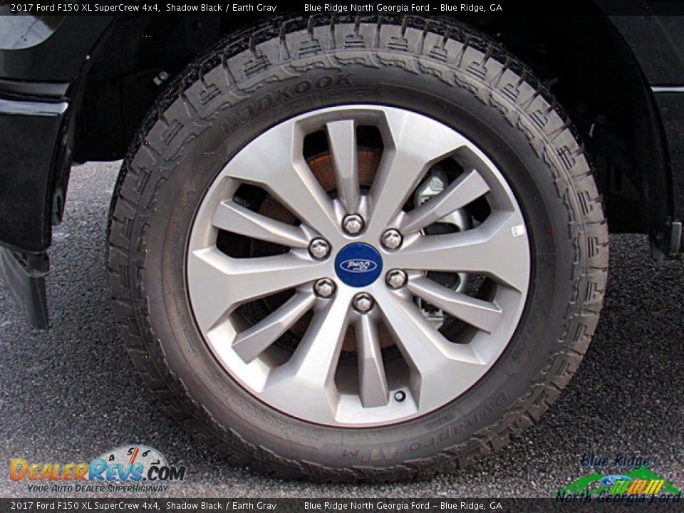2017 Ford F150 XL SuperCrew 4x4 Shadow Black / Earth Gray Photo #9