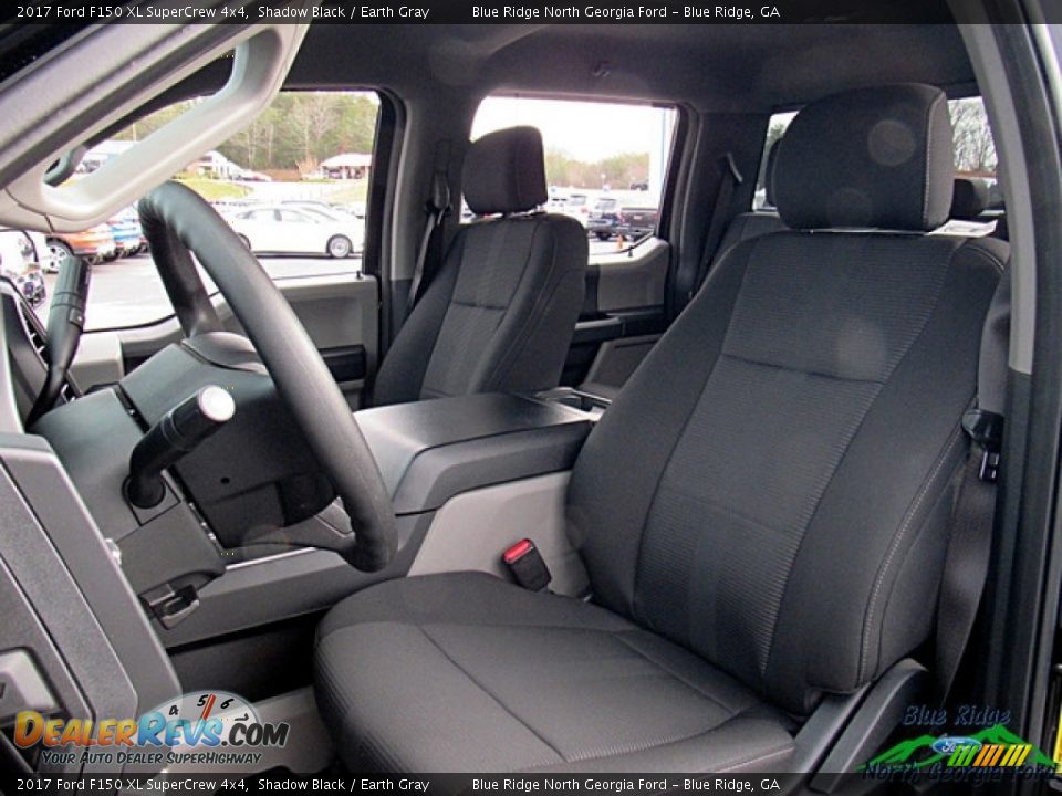 2017 Ford F150 XL SuperCrew 4x4 Shadow Black / Earth Gray Photo #10