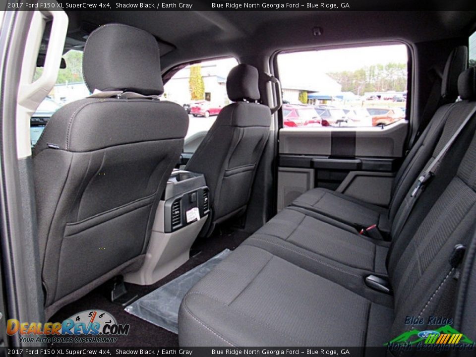 2017 Ford F150 XL SuperCrew 4x4 Shadow Black / Earth Gray Photo #12