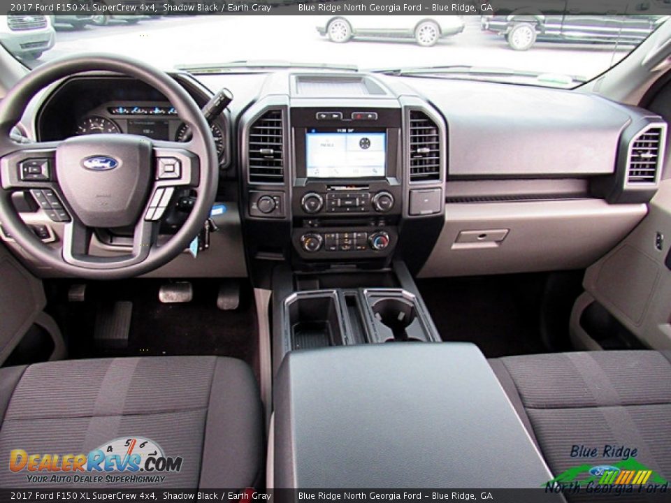 2017 Ford F150 XL SuperCrew 4x4 Shadow Black / Earth Gray Photo #15