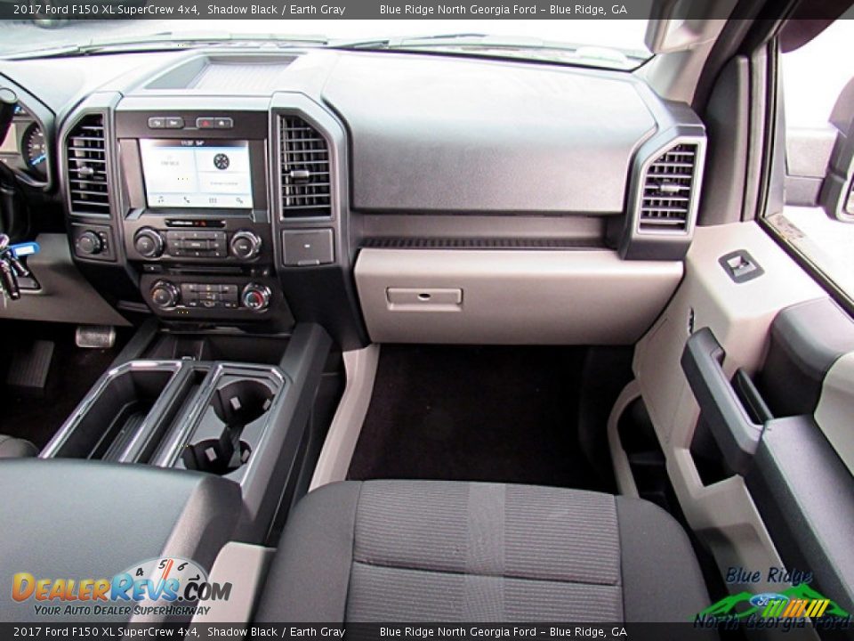 2017 Ford F150 XL SuperCrew 4x4 Shadow Black / Earth Gray Photo #16