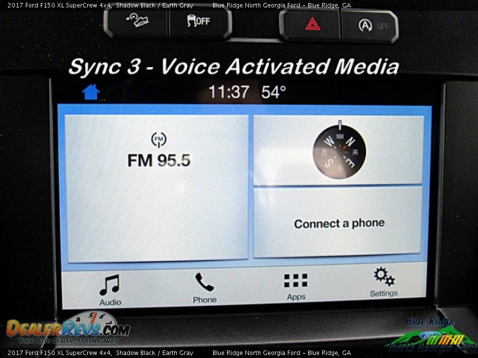 2017 Ford F150 XL SuperCrew 4x4 Shadow Black / Earth Gray Photo #19