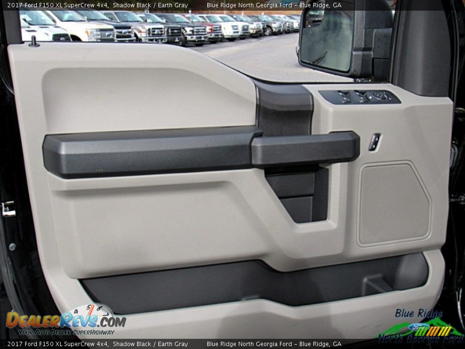 2017 Ford F150 XL SuperCrew 4x4 Shadow Black / Earth Gray Photo #24