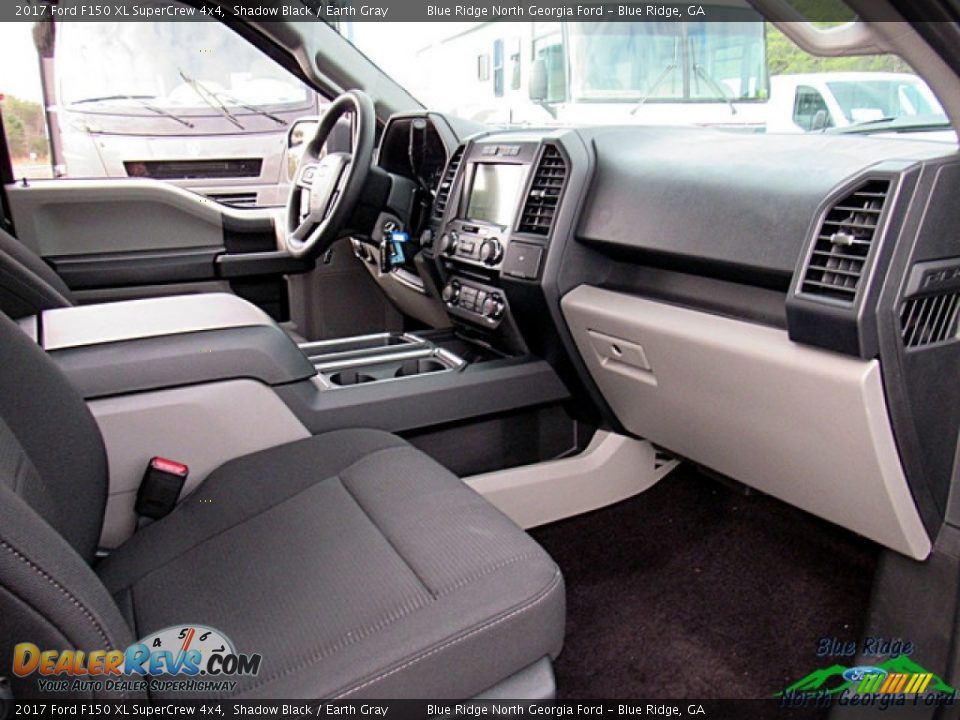 2017 Ford F150 XL SuperCrew 4x4 Shadow Black / Earth Gray Photo #26