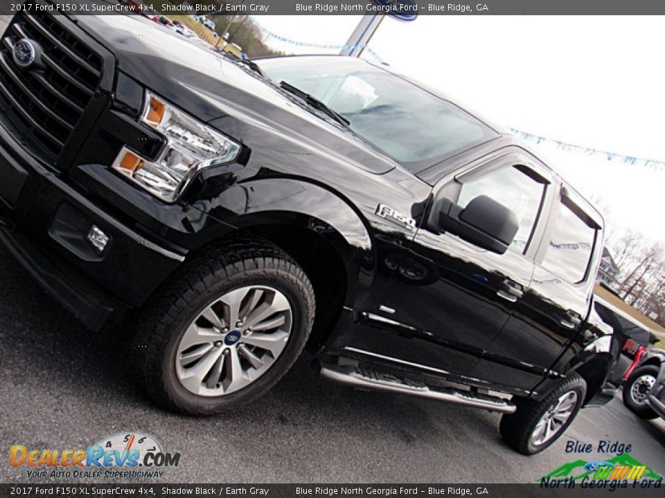 2017 Ford F150 XL SuperCrew 4x4 Shadow Black / Earth Gray Photo #27