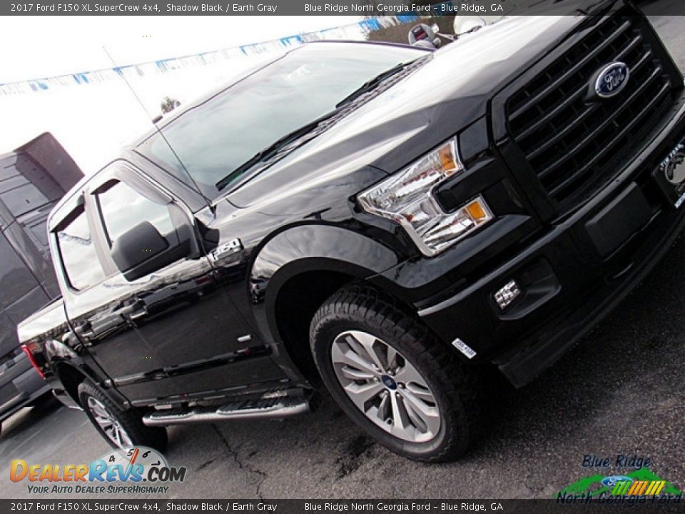 2017 Ford F150 XL SuperCrew 4x4 Shadow Black / Earth Gray Photo #28