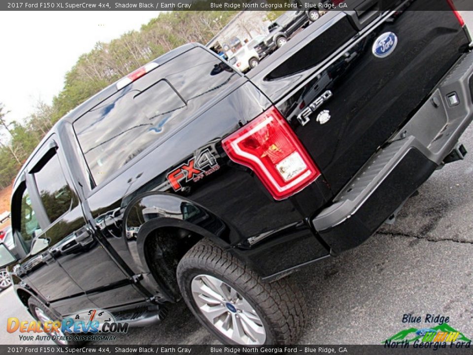 2017 Ford F150 XL SuperCrew 4x4 Shadow Black / Earth Gray Photo #30