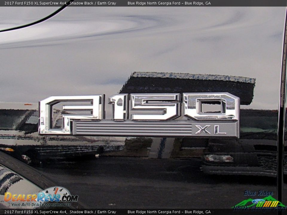 2017 Ford F150 XL SuperCrew 4x4 Shadow Black / Earth Gray Photo #31