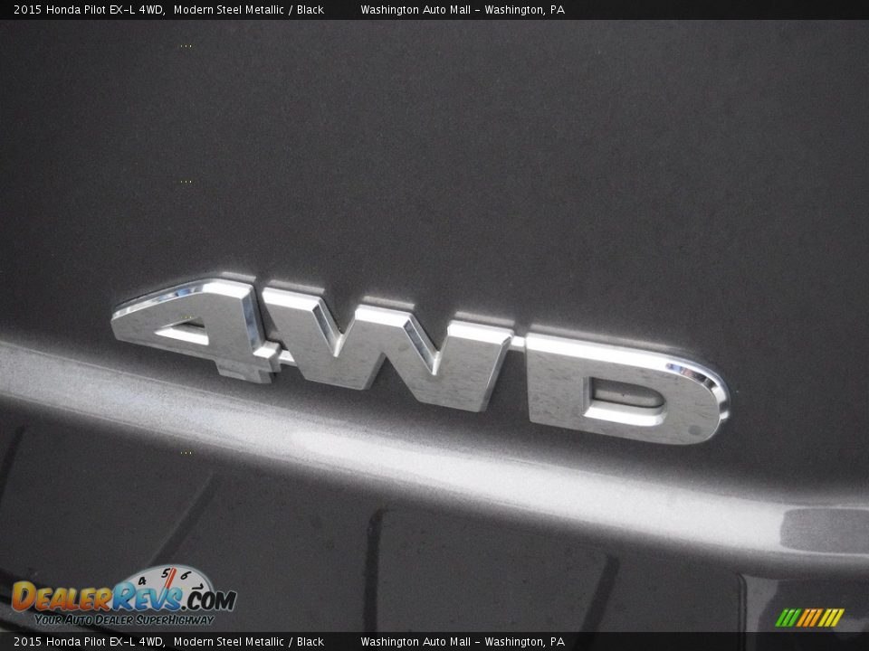2015 Honda Pilot EX-L 4WD Modern Steel Metallic / Black Photo #9