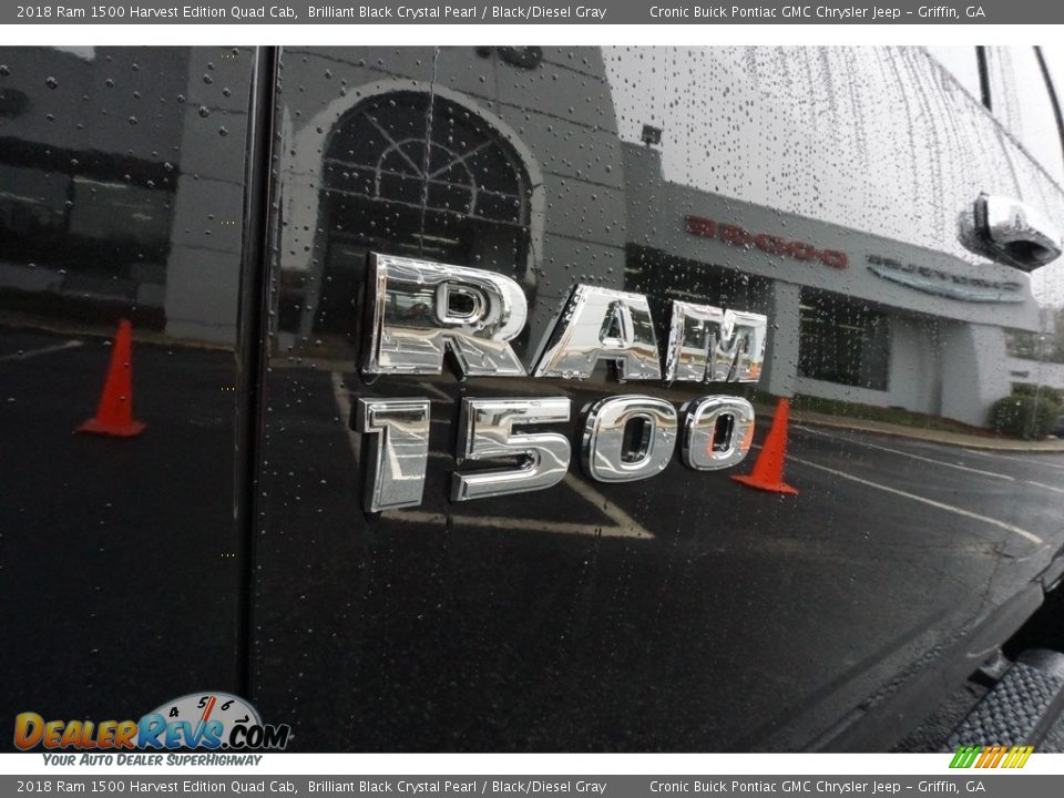 2018 Ram 1500 Harvest Edition Quad Cab Brilliant Black Crystal Pearl / Black/Diesel Gray Photo #12